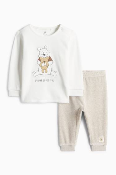 Neonati - Winnie the Pooh - pigiama invernale per neonati - 2 pezzi - bianco