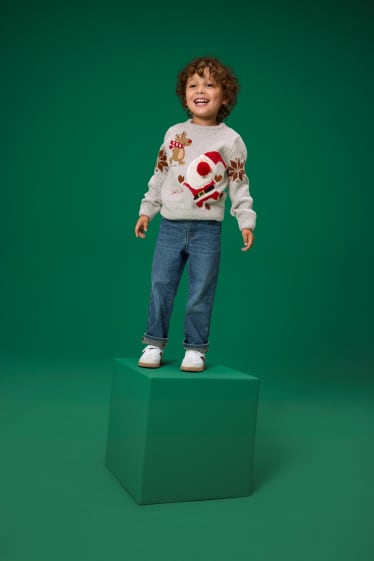 Kinder Buben - Relaxed Jeans - Thermojeans - LYCRA® - jeansblau