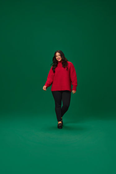 Damen - Pullover - rot