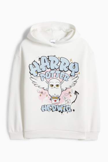 Enfants filles - Harry Potter - sweat à capuche - blanc