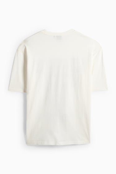 Bărbați - Tricou - supradimensionat - Stranger Things - alb-crem