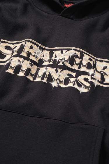 Herren - Hoodie - Unisex - Stranger Things - schwarz