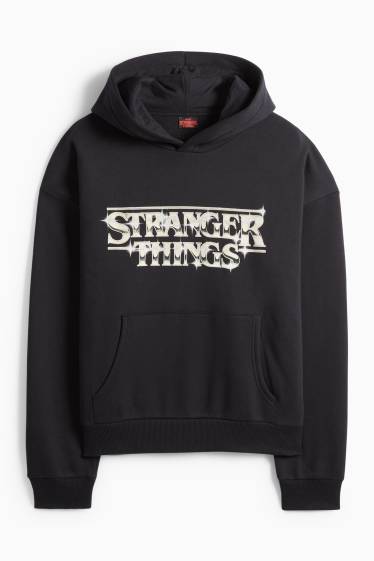 Herren - Hoodie - Unisex - Stranger Things - schwarz