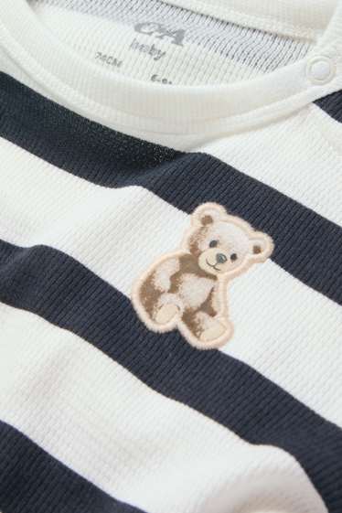 Nadó nen - Osset - dessuadora per a nadó - de ratlles - estructurat - blau fosc / blanc trencat