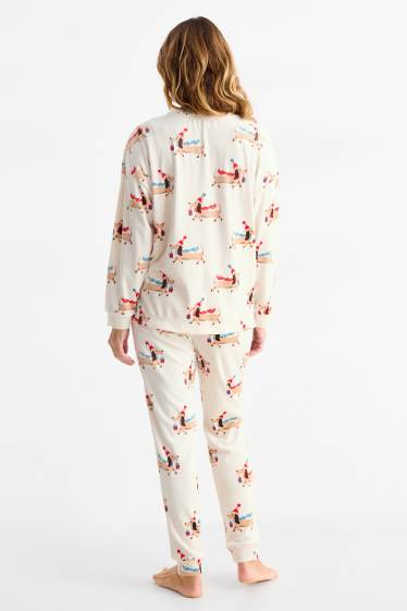 Femei - Pijama - alb-crem