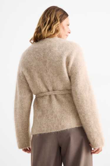 Donna - Cardigan - misto alpaca - beige
