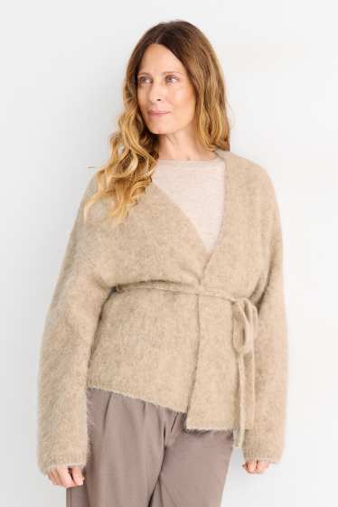 Donna - Cardigan - misto alpaca - beige
