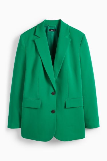 Femei - Blazer lung - relaxed fit - verde