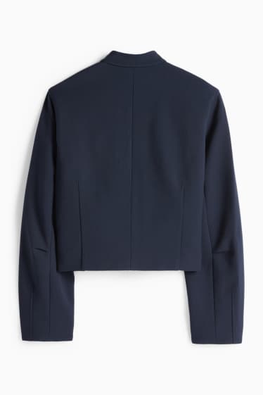 Damen - Crop Oversized-Blazer - dunkelblau