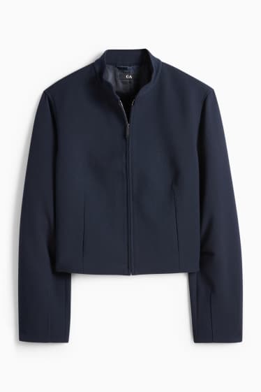 Damen - Crop Oversized-Blazer - dunkelblau