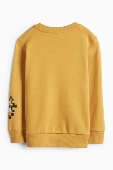 Děti - chlapci - Minecraft - mikina - hořčicově žlutá