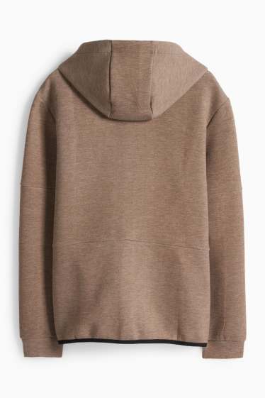 Men - Zip-through hoodie - brown
