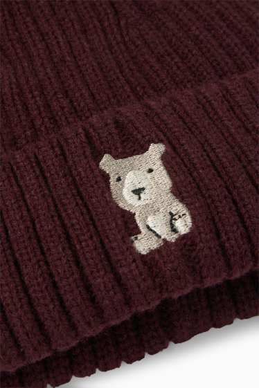 Children Boys - Hat, knitted - brown