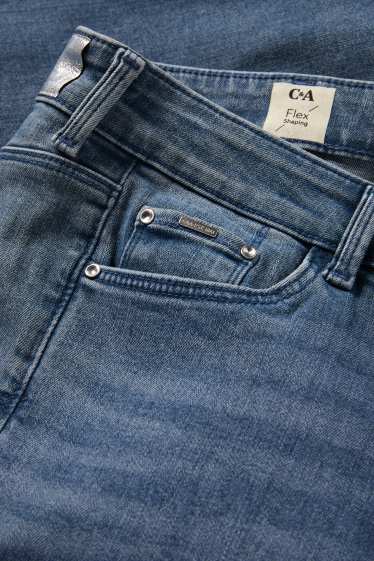 Femei - Slim jeans - talie medie - jeans modelatori - LYCRA® - denim-gri