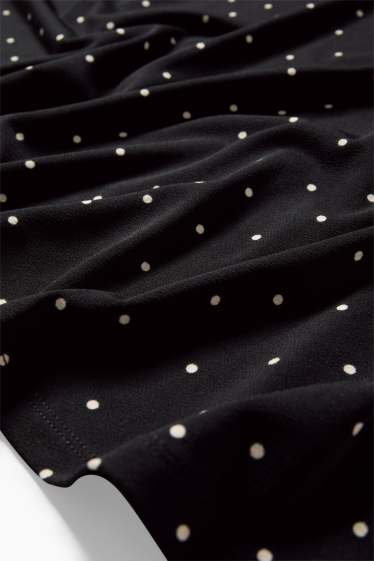 Dona - Faldilla - de piquets - negre