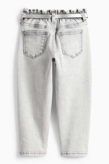 Nena - Texans d’ajust recte amb cinturó - texà gris clar