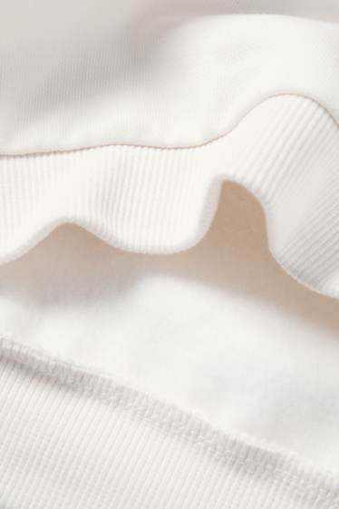 Děti - dívky - Multipack 2 ks - tulipány a motýli - mikina - bílá/růžová