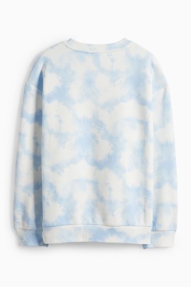 Kinderen: meisjes - Sweatshirt - wit / lichtblauw