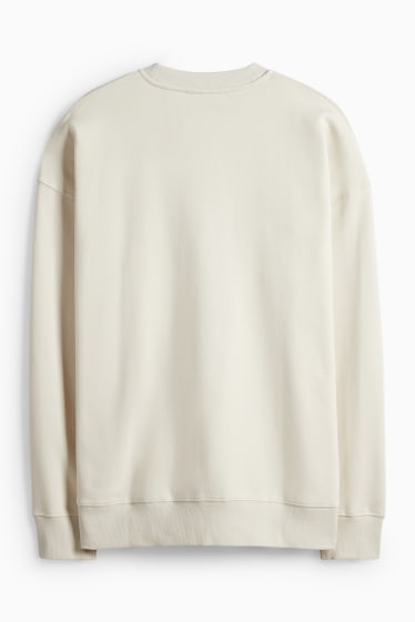 Pánské - Mikina - světle béžová