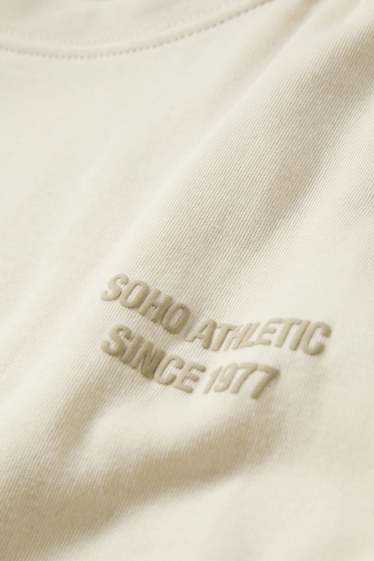 Home - Samarreta de màniga curta - oversized - beix clar