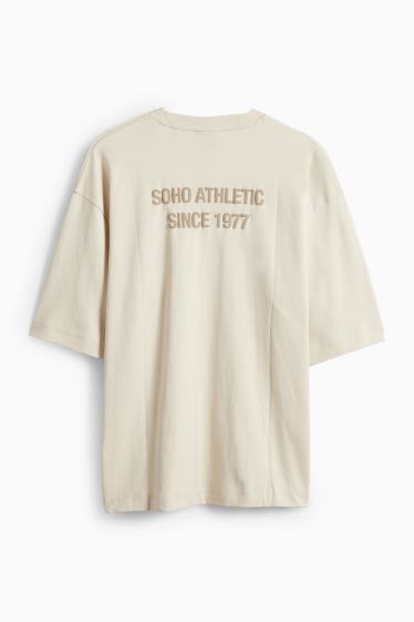 Home - Samarreta de màniga curta - oversized - beix clar