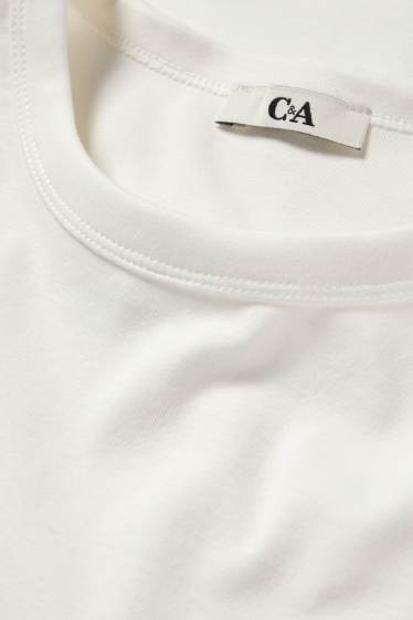 Damen - T-Shirt - Slim Fit - weiß