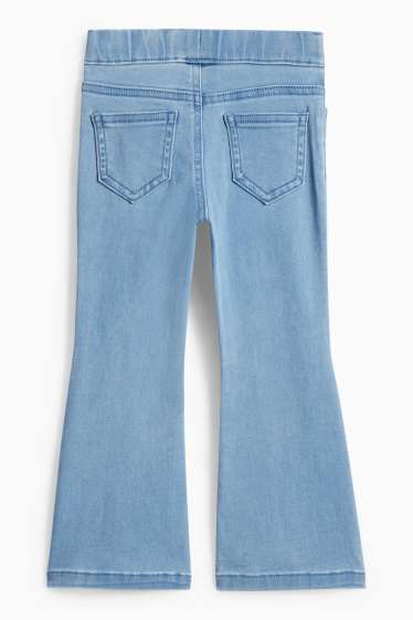 Nena - Minnie Mouse - flared jeans - efecte brillant - blau clar