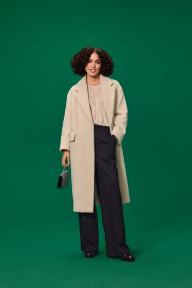 Women - Coat - light beige