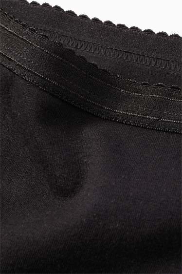 Dames - Set van 3 - slip - zwart