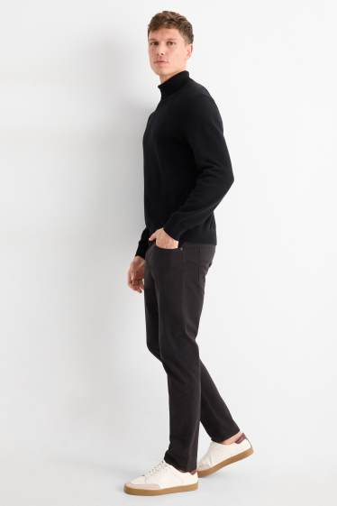 Hommes - Pantalon - slim fit - LYCRA® - noir