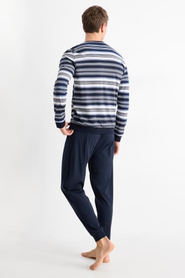 Pánské - Pyžamo - tmavomodrá