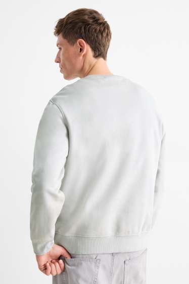 Pánské - Mikina - světle šedá