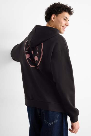Hommes - Sweat à capuche Oversize - Naruto - noir