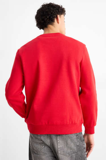 Herren - Weihnachts-Sweatshirt - Peanuts - rot