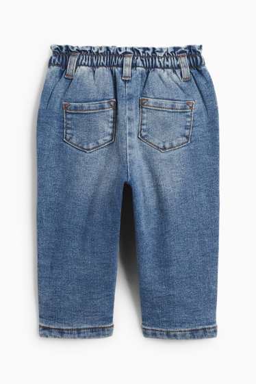 Baby Mädchen - Bärchen - Baby-Jeans - Thermojeans - jeansblau