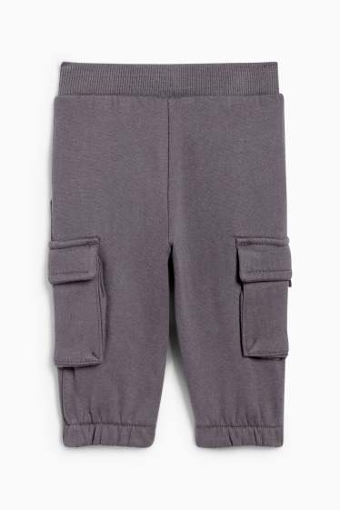 Baby: jongens - Babycargojoggingbroek - donkergrijs