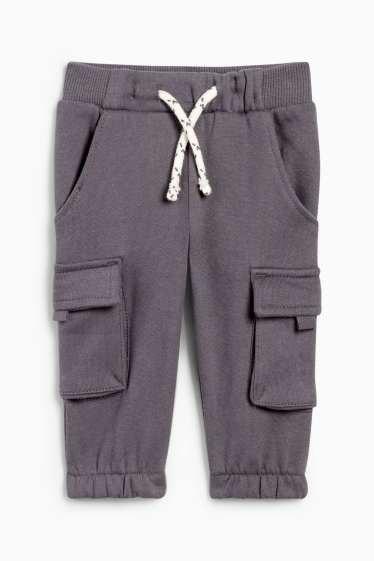 Baby: jongens - Babycargojoggingbroek - donkergrijs