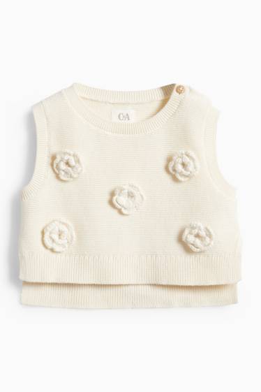 Bebeluși - fete - Rochie bebeluși - bej deschis