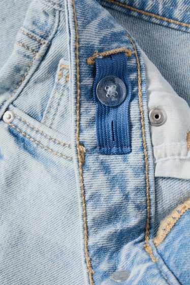 Děti - dívky - Wide leg jeans - džíny - světle modré