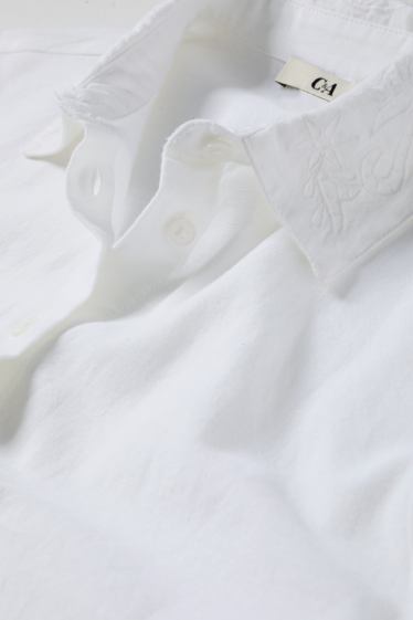 Damen - Bluse - weiß