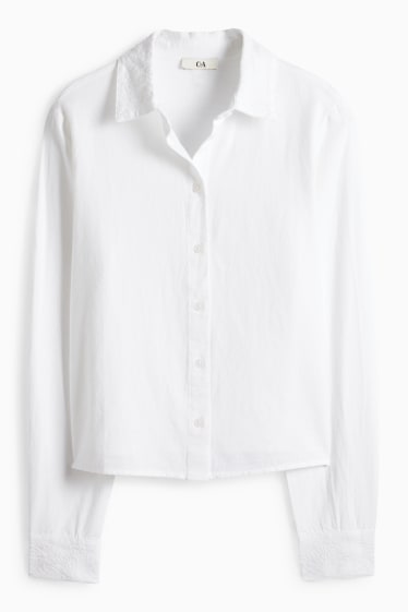 Damen - Bluse - weiß