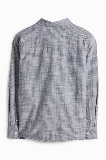 Bambini - Camicia - a righe - grigio