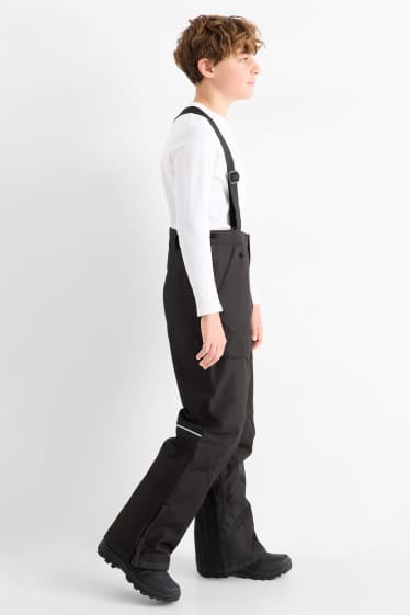 Kinder Buben - Skihose - wasserdicht - schwarz