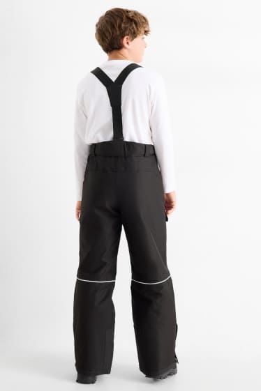 Kinder Buben - Skihose - wasserdicht - schwarz