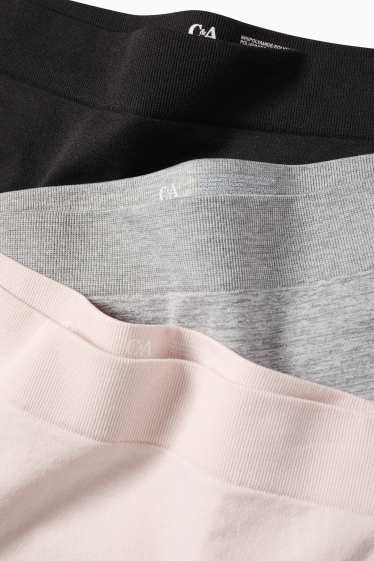 Damen - Multipack 3er - Hipster - grau / rosa