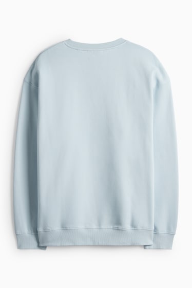 Pánské - Oversized mikina - světle modrá