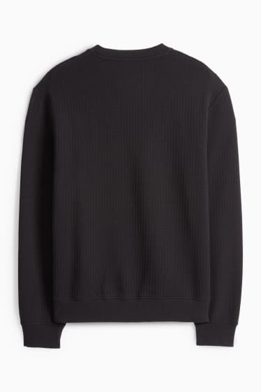 Home - Dessuadora - texturada - negre