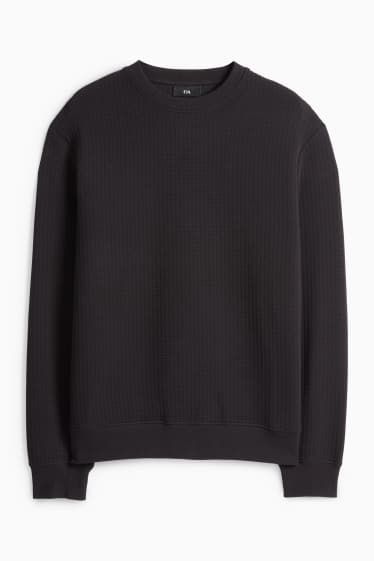 Home - Dessuadora - texturada - negre