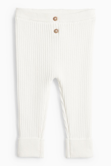 Unisex - Baby broek - wit