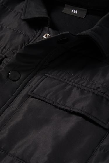 Pánské - Tepláková bunda - černá